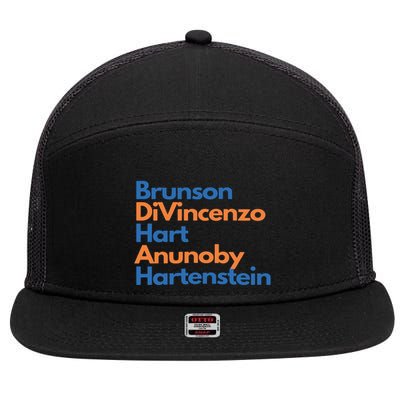 Knicks Playoff Knicks Fan Gift Ny Knicks 7 Panel Mesh Trucker Snapback Hat