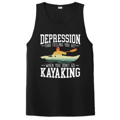 Kayaking Paddler Kayaker Boating Rafting Canoeing Kayak Gift PosiCharge Competitor Tank