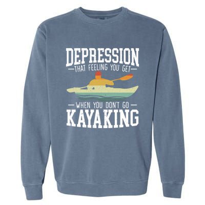 Kayaking Paddler Kayaker Boating Rafting Canoeing Kayak Gift Garment-Dyed Sweatshirt