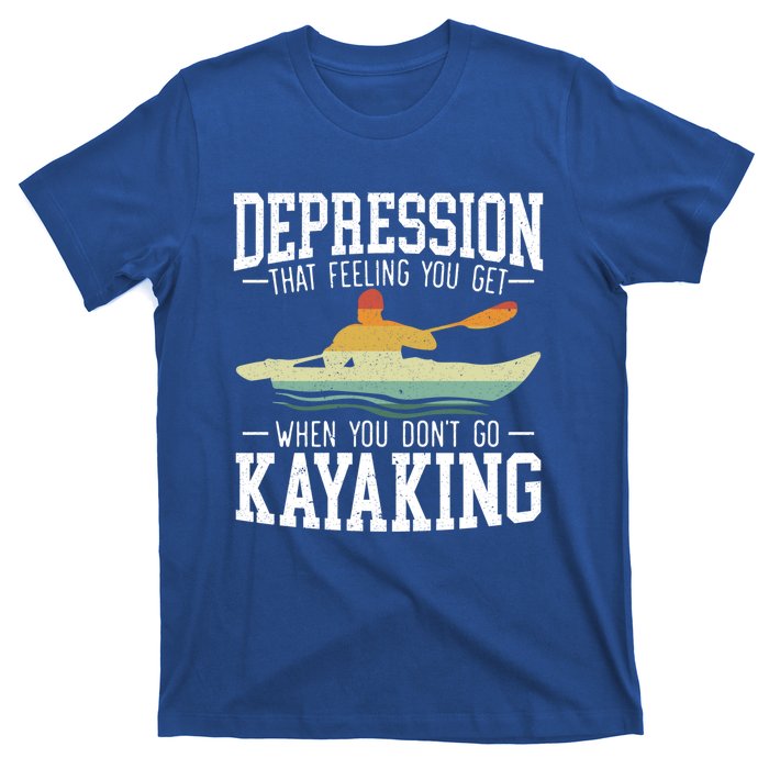 Kayaking Paddler Kayaker Boating Rafting Canoeing Kayak Gift T-Shirt