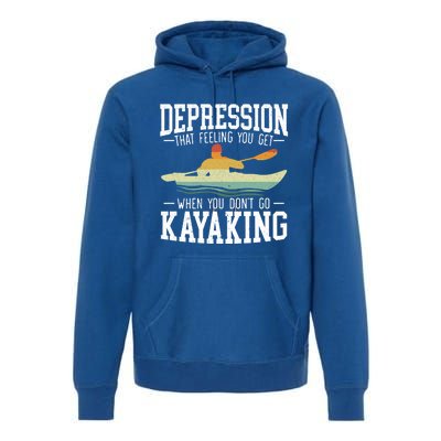 Kayaking Paddler Kayaker Boating Rafting Canoeing Kayak Gift Premium Hoodie