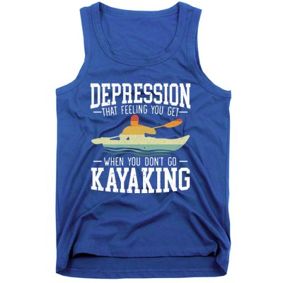 Kayaking Paddler Kayaker Boating Rafting Canoeing Kayak Gift Tank Top