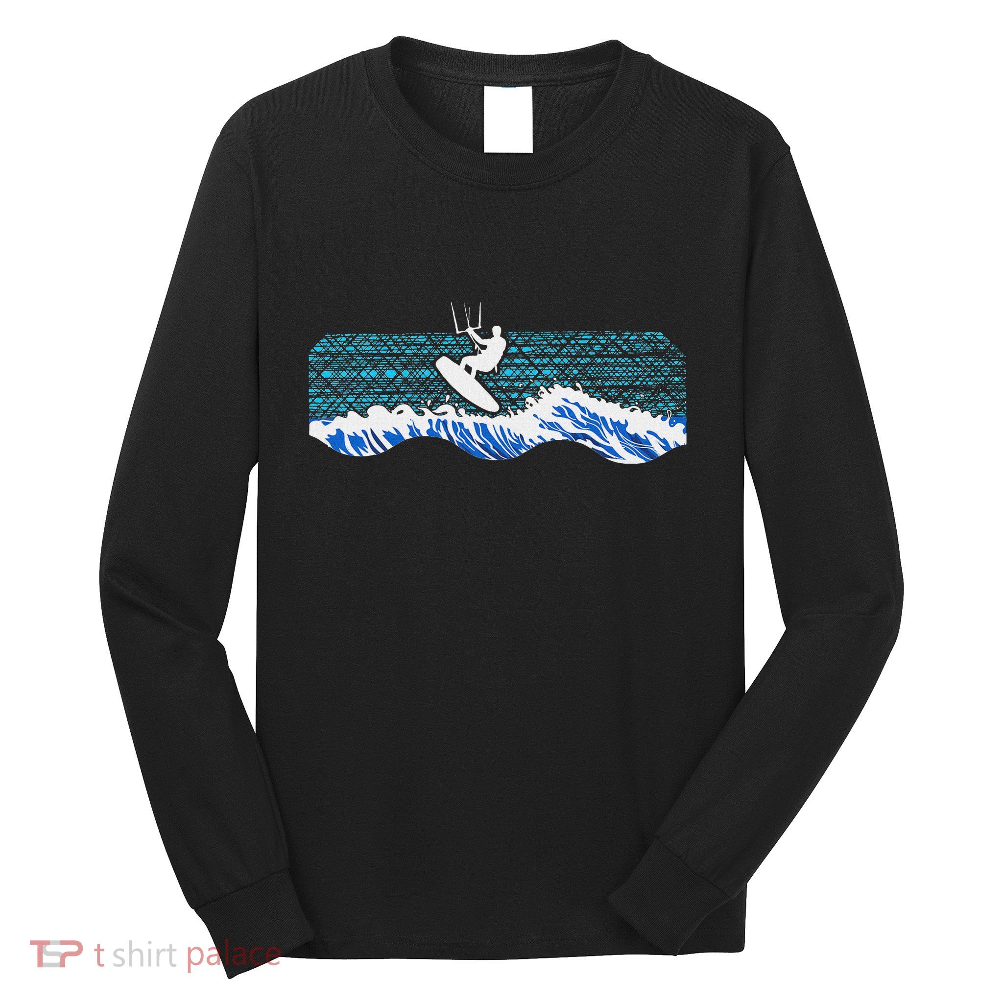 Kitesurf Piloting Kiteboard Practicing Kitesurfing Vintage Long Sleeve Shirt
