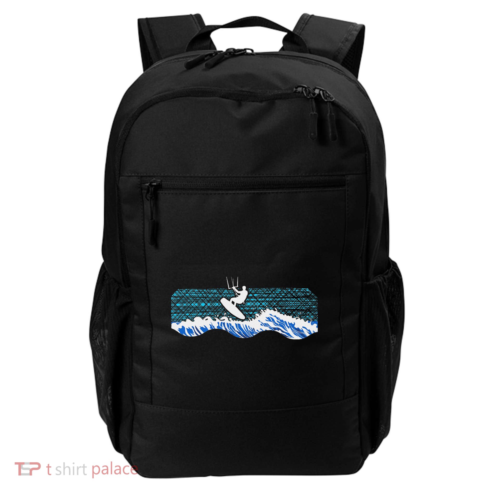 Kitesurf Piloting Kiteboard Practicing Kitesurfing Vintage Backpack