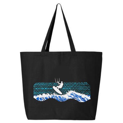 Kitesurf Piloting Kiteboard Practicing Kitesurfing Vintage 25L Jumbo Tote