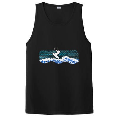 Kitesurf Piloting Kiteboard Practicing Kitesurfing Vintage PosiCharge Competitor Tank
