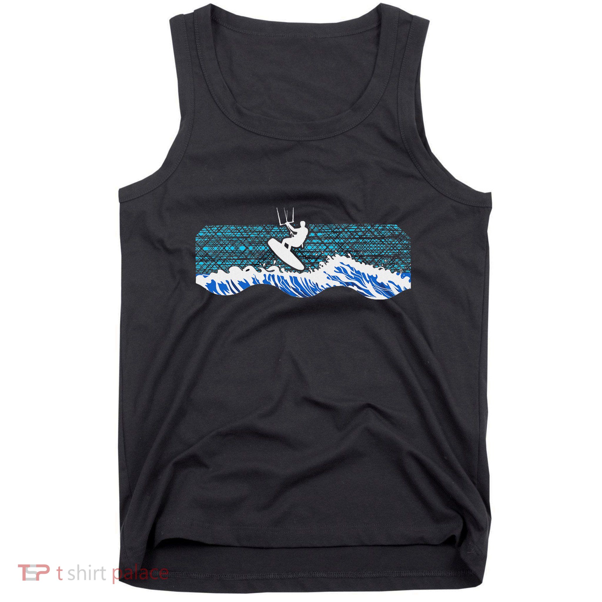 Kitesurf Piloting Kiteboard Practicing Kitesurfing Vintage Tank Top