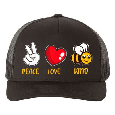 Kindness Peace Love Kind Be Kind Yupoong Adult 5-Panel Trucker Hat