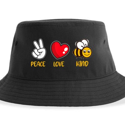 Kindness Peace Love Kind Be Kind Sustainable Bucket Hat