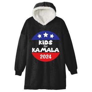 Kamala President Love Kamala Harris Hooded Wearable Blanket