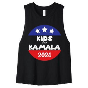 Kamala President Love Kamala Harris Women's Racerback Cropped Tank