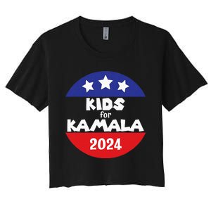 Kamala President Love Kamala Harris Women's Crop Top Tee