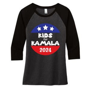 Kamala President Love Kamala Harris Women's Tri-Blend 3/4-Sleeve Raglan Shirt