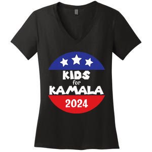 Kamala President Love Kamala Harris Women's V-Neck T-Shirt