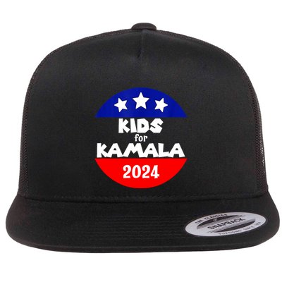 Kamala President Love Kamala Harris Gift Flat Bill Trucker Hat