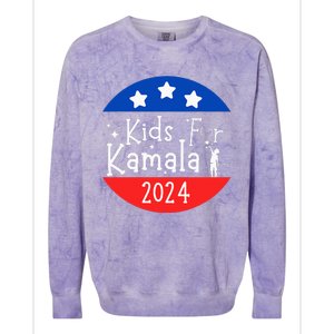 Kamala President Love Kamala Harris Colorblast Crewneck Sweatshirt