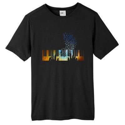 Keyboard Piano Meaningful Gift For Pianists Musicians Gift Tall Fusion ChromaSoft Performance T-Shirt