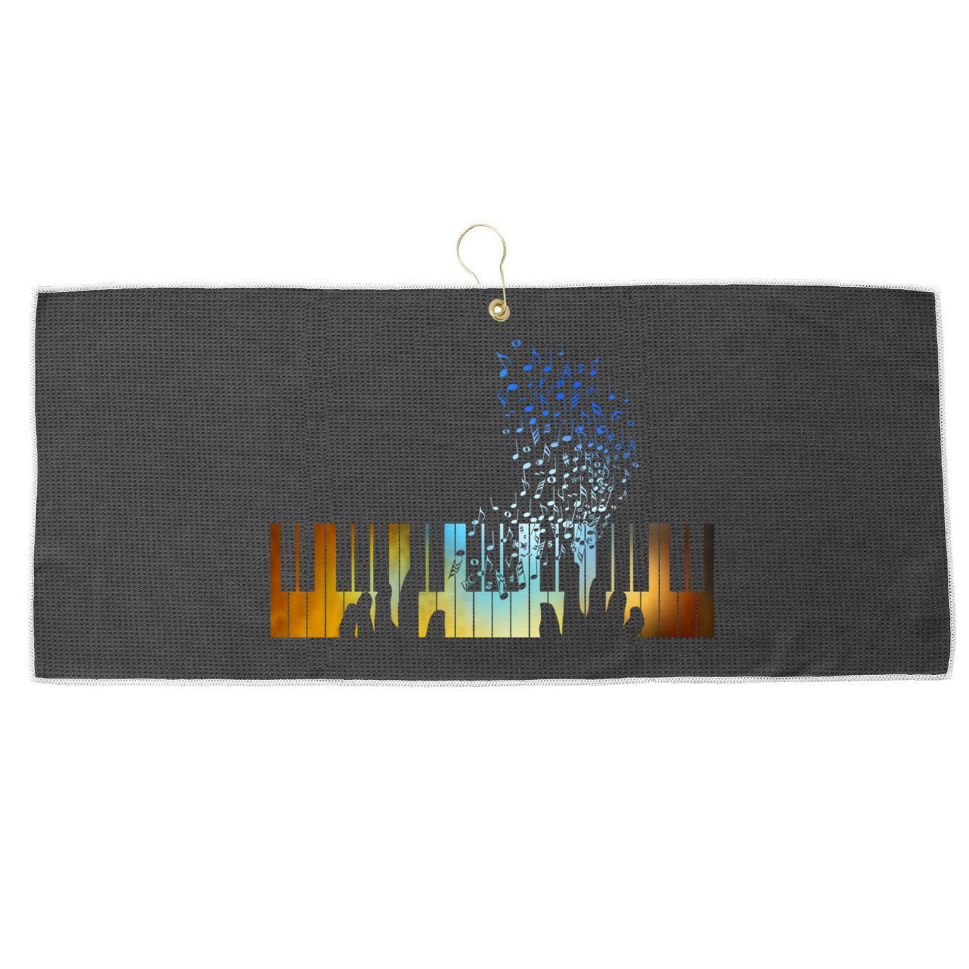Keyboard Piano Meaningful Gift For Pianists Musicians Gift Large Microfiber Waffle Golf Towel