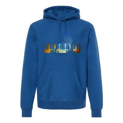 Keyboard Piano Meaningful Gift For Pianists Musicians Gift Premium Hoodie