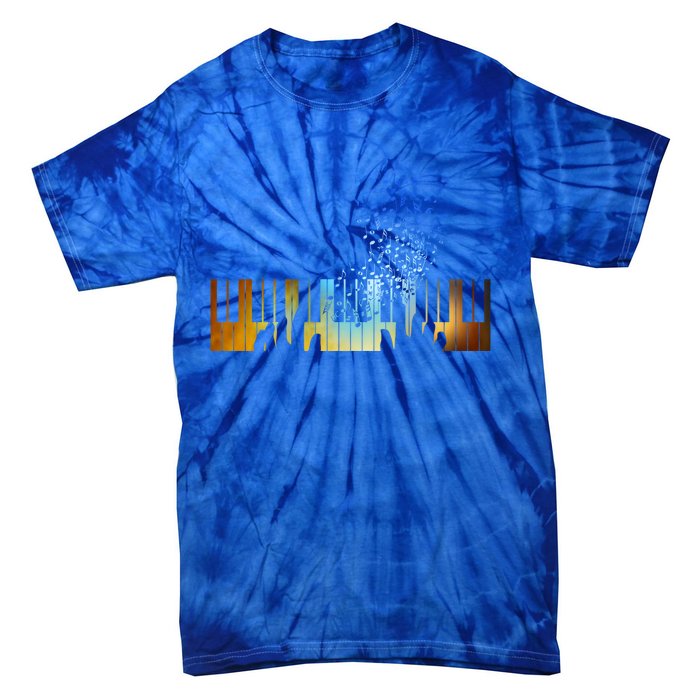 Keyboard Piano Meaningful Gift For Pianists Musicians Gift Tie-Dye T-Shirt