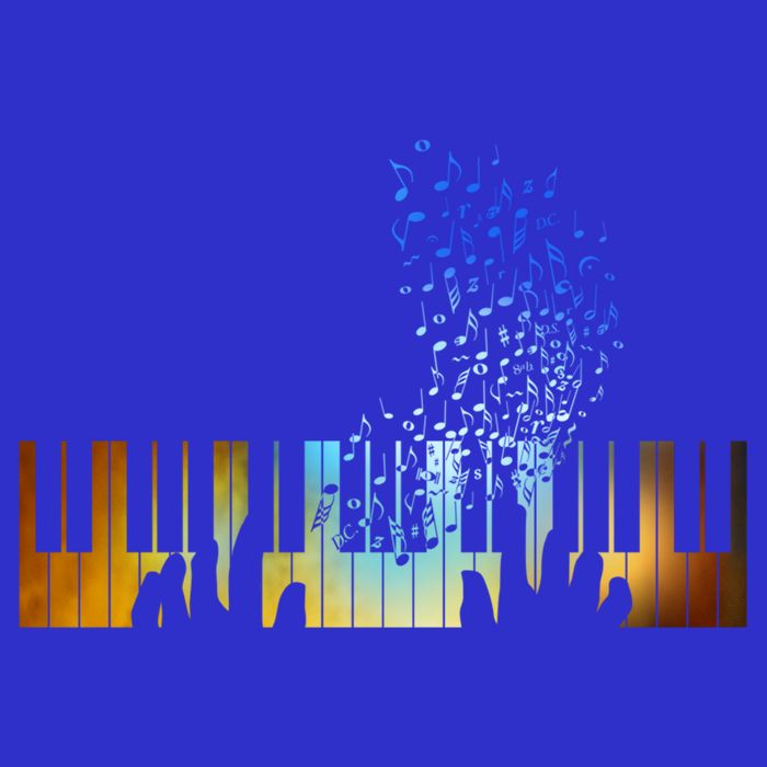 Keyboard Piano Meaningful Gift For Pianists Musicians Gift Womens T-Shirt