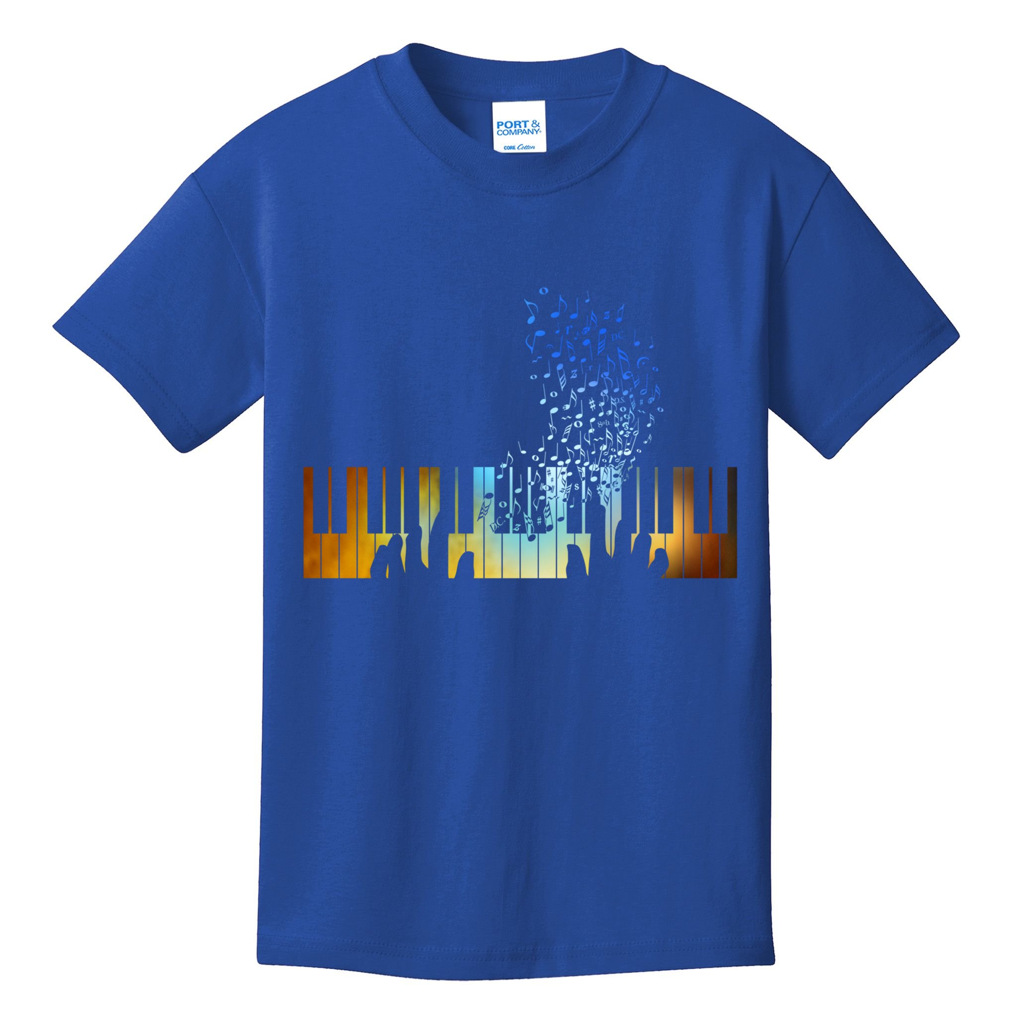 Keyboard Piano Meaningful Gift For Pianists Musicians Gift Kids T-Shirt