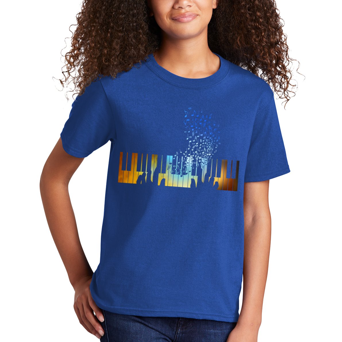 Keyboard Piano Meaningful Gift For Pianists Musicians Gift Kids T-Shirt