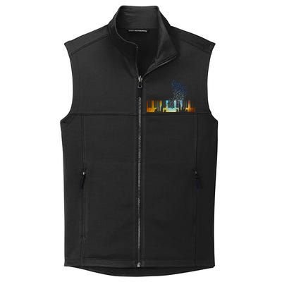 Keyboard Piano Meaningful Gift For Pianists Musicians Gift Collective Smooth Fleece Vest