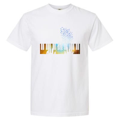 Keyboard Piano Meaningful Gift For Pianists Musicians Gift Garment-Dyed Heavyweight T-Shirt