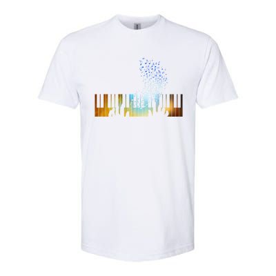 Keyboard Piano Meaningful Gift For Pianists Musicians Gift Softstyle CVC T-Shirt