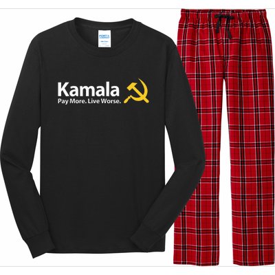 Kamala Pay More Live Worse Antisocialist Long Sleeve Pajama Set