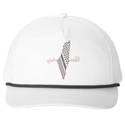 Keffiyeh Palestine Map Scarf Shemagh Palestinians Snapback Five-Panel Rope Hat