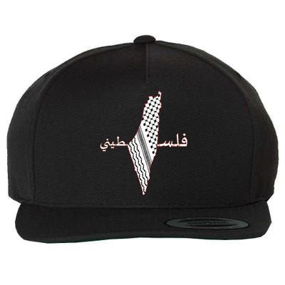 Keffiyeh Palestine Map Scarf Shemagh Palestinians Wool Snapback Cap