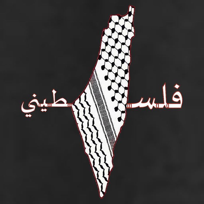 Keffiyeh Palestine Map Scarf Shemagh Palestinians Golf Towel