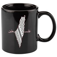Keffiyeh Palestine Map Arabic Scarf Shemagh Palestinian Flag 11oz C Handle Ceramic Mug