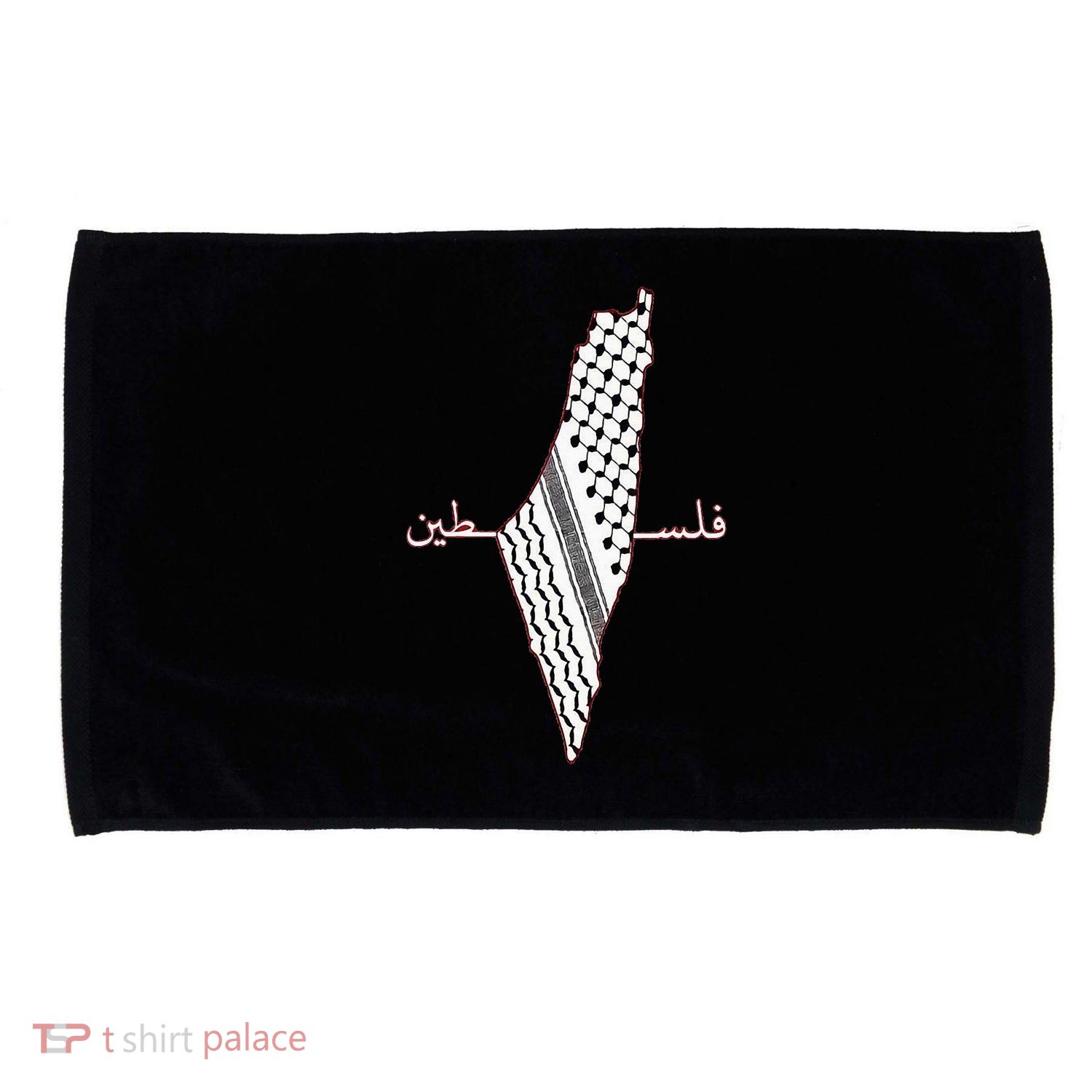 Keffiyeh Palestine Map Arabic Scarf Shemagh Palestinian Flag Microfiber Hand Towel