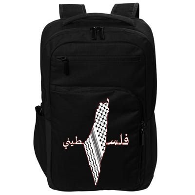 Keffiyeh Palestine Map Scarf Shemagh Palestinians Impact Tech Backpack