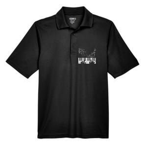 Keyboard Pianist Musician Piano Keys Gift Men's Origin Performance Pique Polo