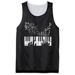 Keyboard Pianist Musician Piano Keys Gift Mesh Reversible Basketball Jersey Tank