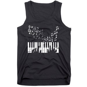 Keyboard Pianist Musician Piano Keys Gift Tank Top