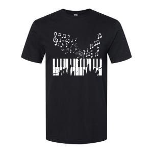 Keyboard Pianist Musician Piano Keys Gift Softstyle CVC T-Shirt