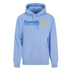 Kamala Pay More Live Worse Unisex Surf Hoodie