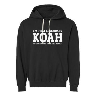 Koah Personal Name First Name Garment-Dyed Fleece Hoodie