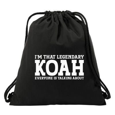 Koah Personal Name First Name Drawstring Bag