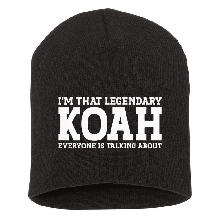 Koah Personal Name First Name Short Acrylic Beanie