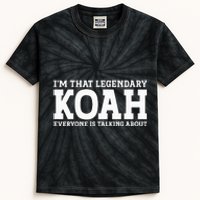 Koah Personal Name First Name Kids Tie-Dye T-Shirt