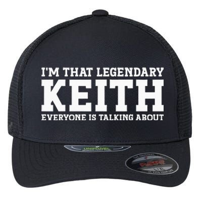 Keith Personal Name Funny Keith Flexfit Unipanel Trucker Cap