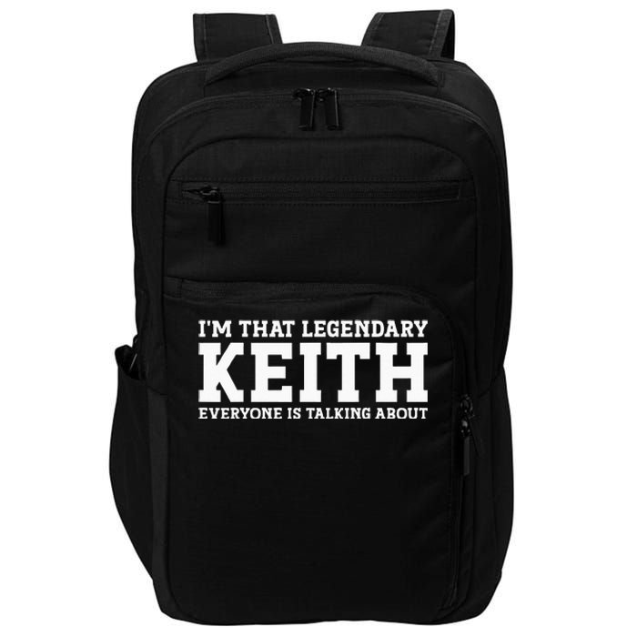 Keith Personal Name Funny Keith Impact Tech Backpack