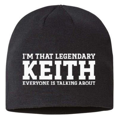 Keith Personal Name Funny Keith Sustainable Beanie