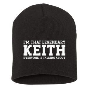 Keith Personal Name Funny Keith Short Acrylic Beanie